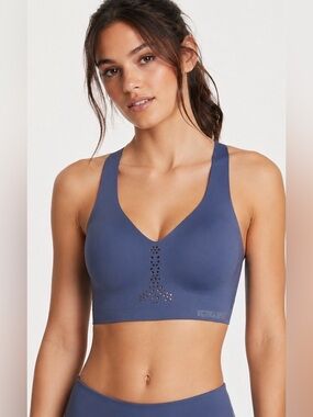 Victoria Sport VSX Blue Angel Max Sports Bra 34B Gym Sports Victorias Secret